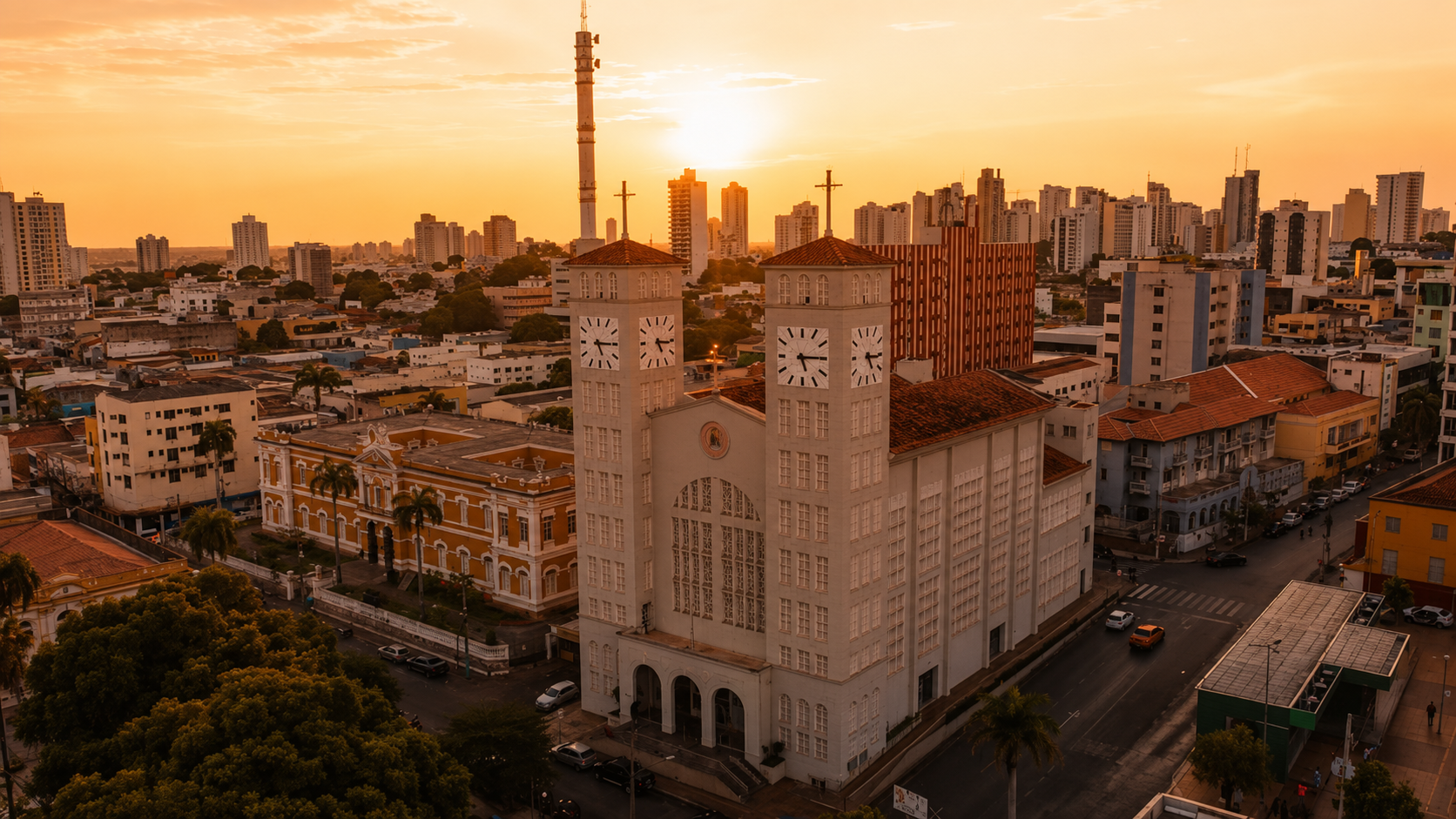 Panorama urbano de Cuiabá